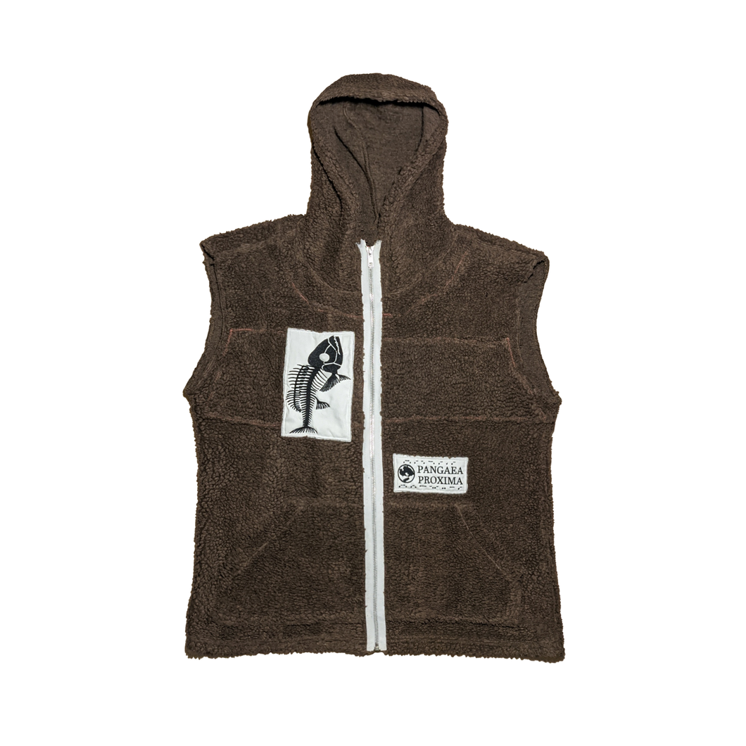 'future fossil' embroidered gilet